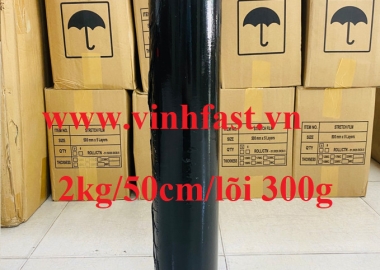 Màng PE( đen) quấn máy móc- 2kg/50cm/300g 