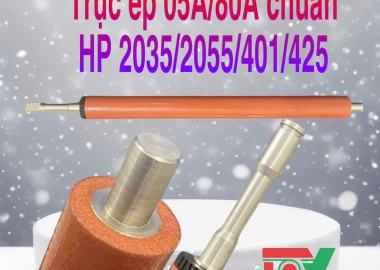 Trục ép 05A/80A chuẩn, hp 2035/2055/401... Full VAT